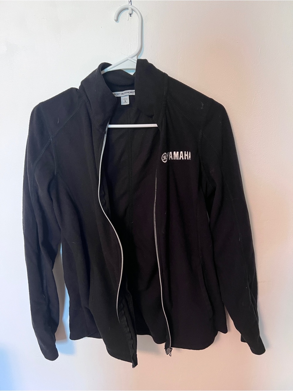 Yamaha branded Black Ladies lightweight Fleece Jacket